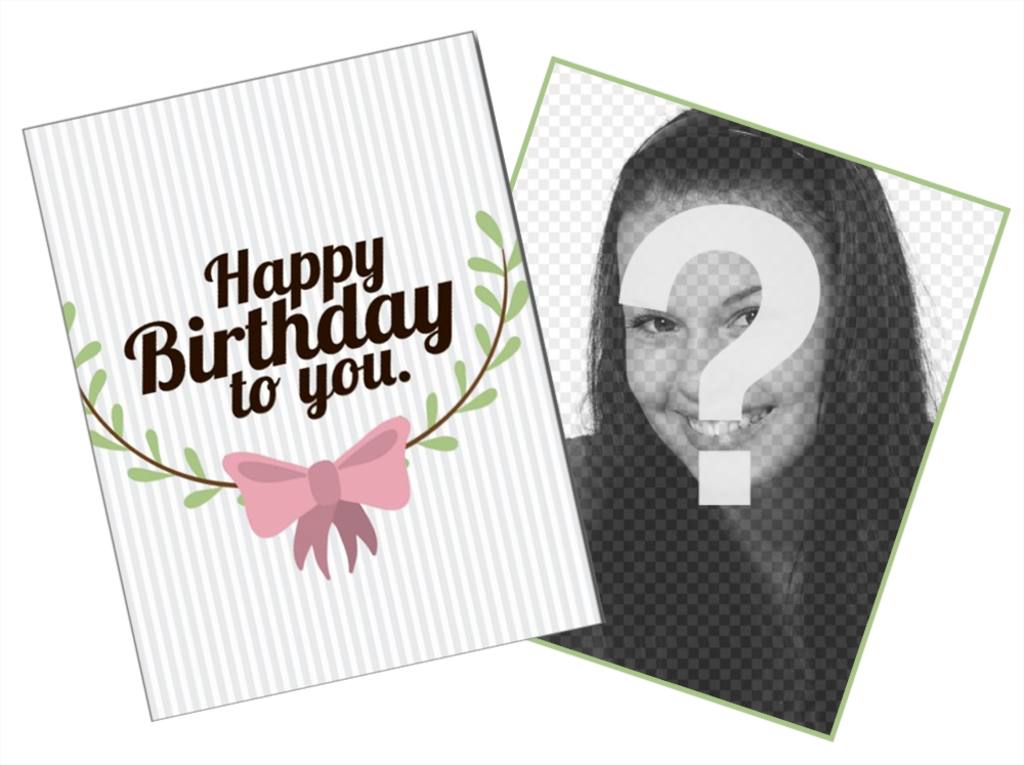 Scheda sveglia personalizzabile per augurare un buon compleanno in linea ..