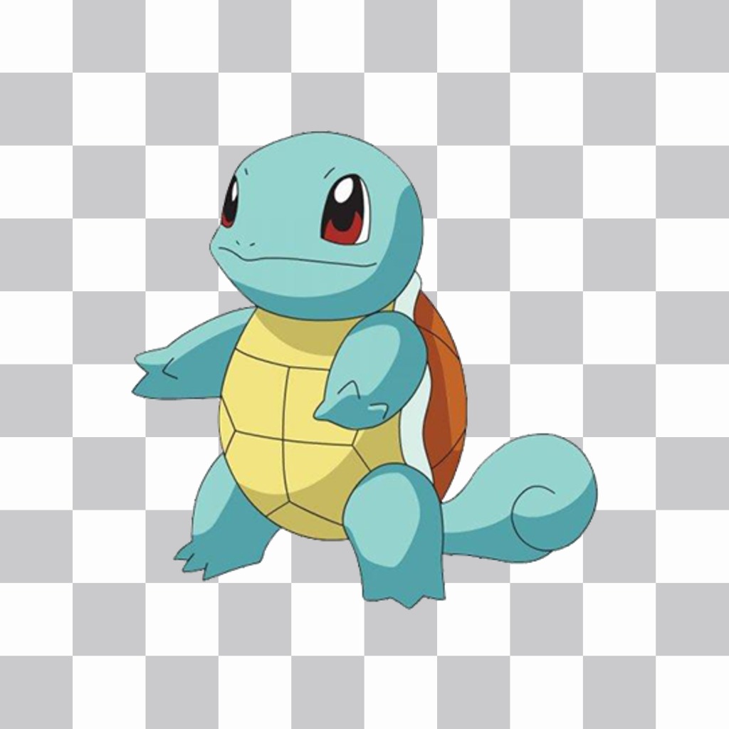 Fotomontaggio per aggiungere il Pokemon Squirtle nelle foto per ..