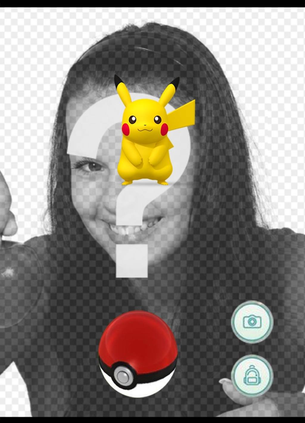 Effetto Foto con Pikachu di applicazione Pokemon Vai a mettere la tua foto ..