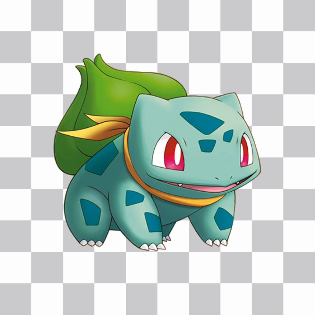 Incollare Bulbasaur nelle foto, come un adesivo con questo effetto ..