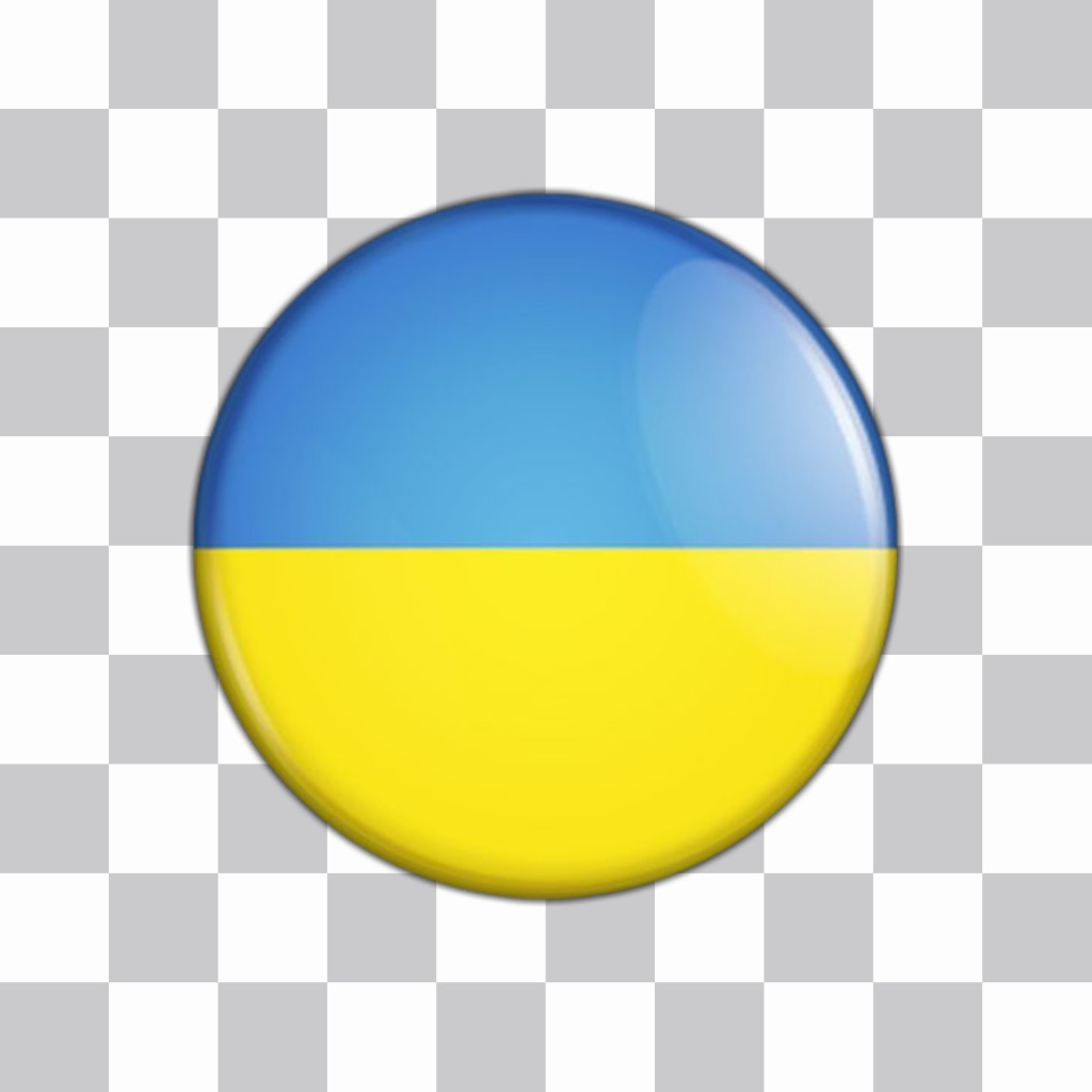 Ucraina bandiera pulsante per incollare e decorare le vostre foto ..
