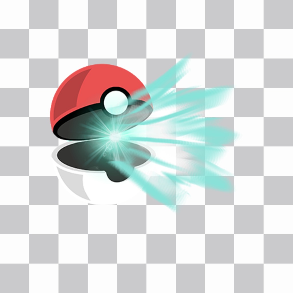 Adesivi di unapertura Pokeball con un fascio di luce per incollare nel vostro ..