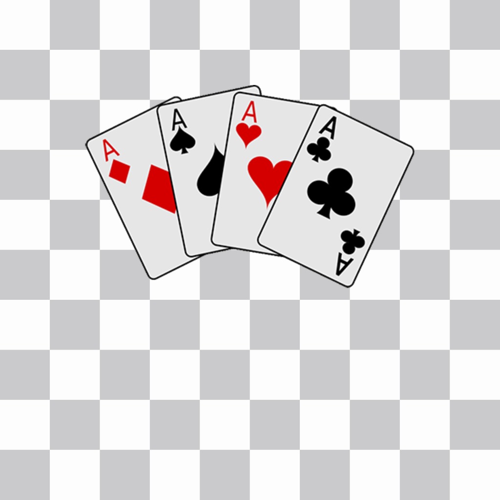Sticker di carte giocare a poker da Ace per mettere le immagini ..
