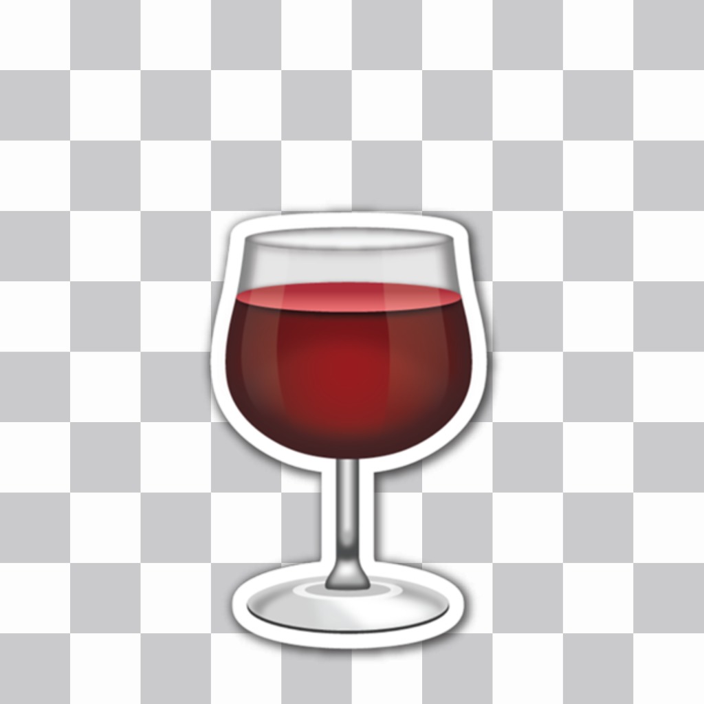 bicchiere di vino rosso per aggiungere sulle immagini come un adesivo decorativo ..