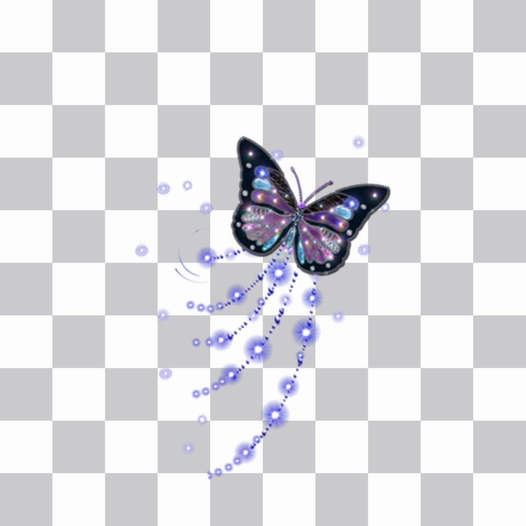 Farfalla con glitter a bastone su vostre foto ..