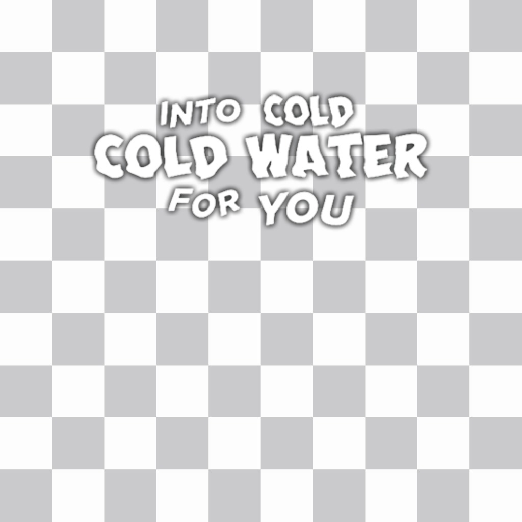 Aggiungere la frase della canzone COLD WATER di Justin Bieber nelle foto ..