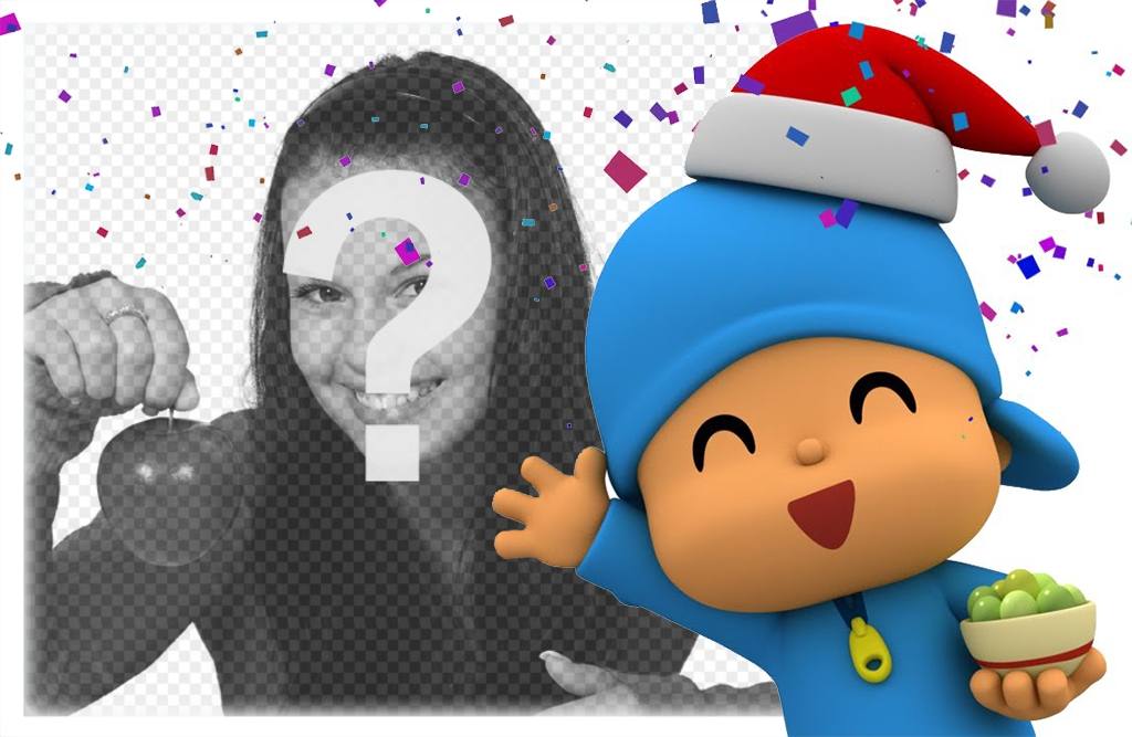 Effetto di Natale con Pocoyo per modificare con uno di tua foto gratis ..