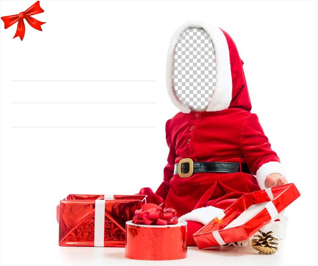 Metti la tua faccia in questa scheda originale per dare a Natale ..