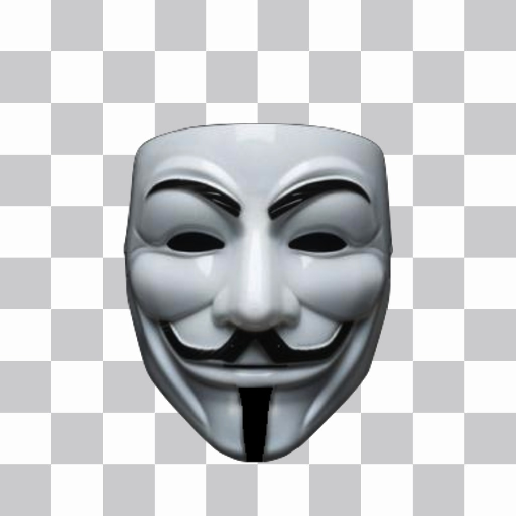 Sticker di maschera Anonymous da aggiungere alle tue foto online 